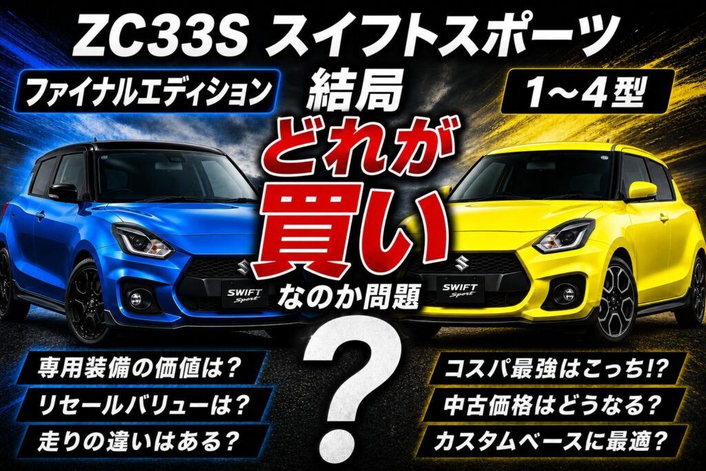Zc33s Rpm ZC33Sの型の違いを徹底解説|1型・2型・3型・4型・ファイナルエディション比較 - ZC33Sスイフトスポーツ徹底解説ブログ|Pen Drive
